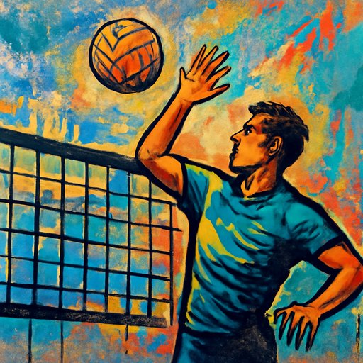 9a999 volleyball match near the net scene
